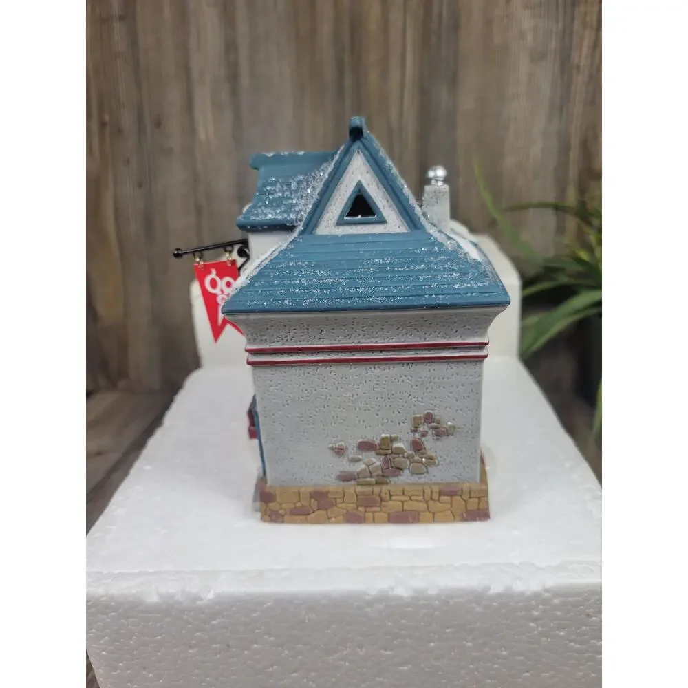 Dept 56 Beard Barber Shop North Pole Series Christmas Village House No Cord
